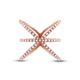 0.51ct 14k Rose Gold Diamond Lady's Ring Size 8